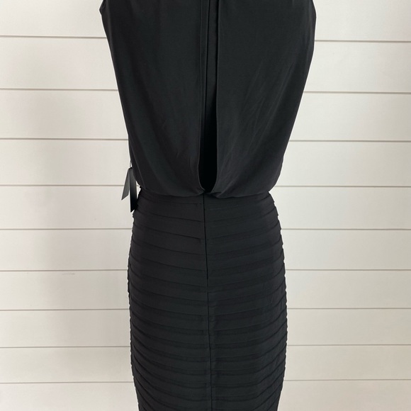 Brand new Adrianna  Papell black cowl neck shirt dress - Picture 3 of 6
